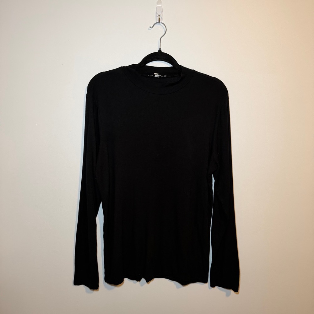 Express Black Long Sleeve Top Size XL